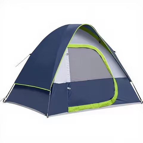 2-4 Person 4-Season Dome Tent, 1500mm