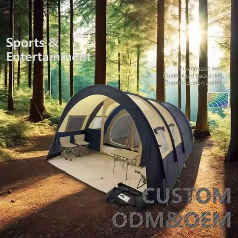 Tunnel Tent 6-8 Person with Aluminium Poles